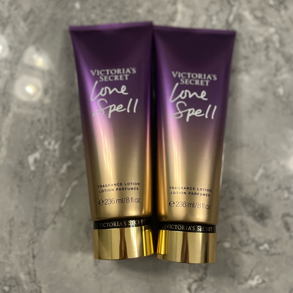 Two Victoria's Secret Love Spell Fragrance Lotion - Picture 2 of 3